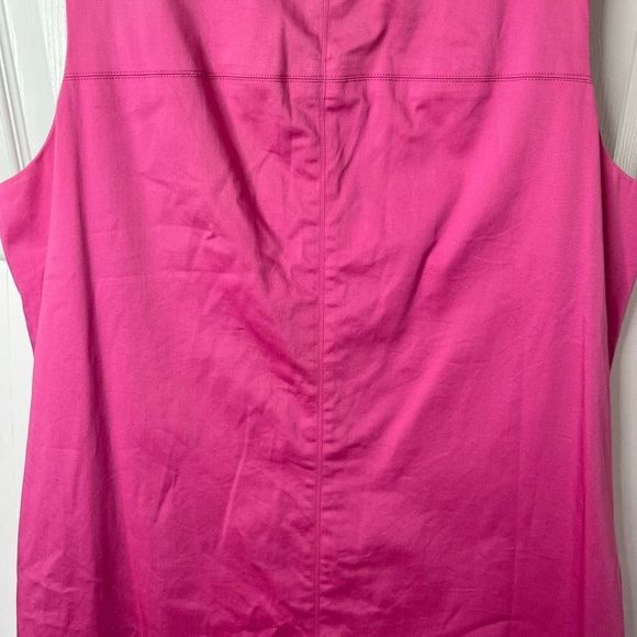 Lauren Ralph Lauren Women's Pink Back Zip Sleeveless Paneled Sheath Dress Sz 14 - Picture 4 of 14